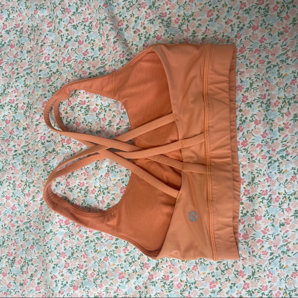 Lulu lemon sports bra size small orange - Picture 2 of 2